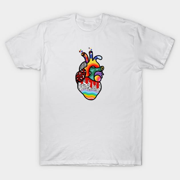 ABSTRACT HEART T-Shirt by MAYRAREINART